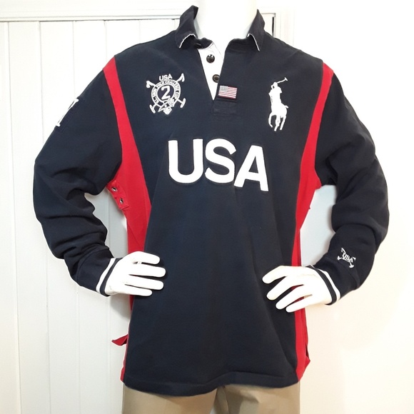Ralph Lauren Polo Rugby Big Pony USA Shirt 2XL - Picture 2 of 7